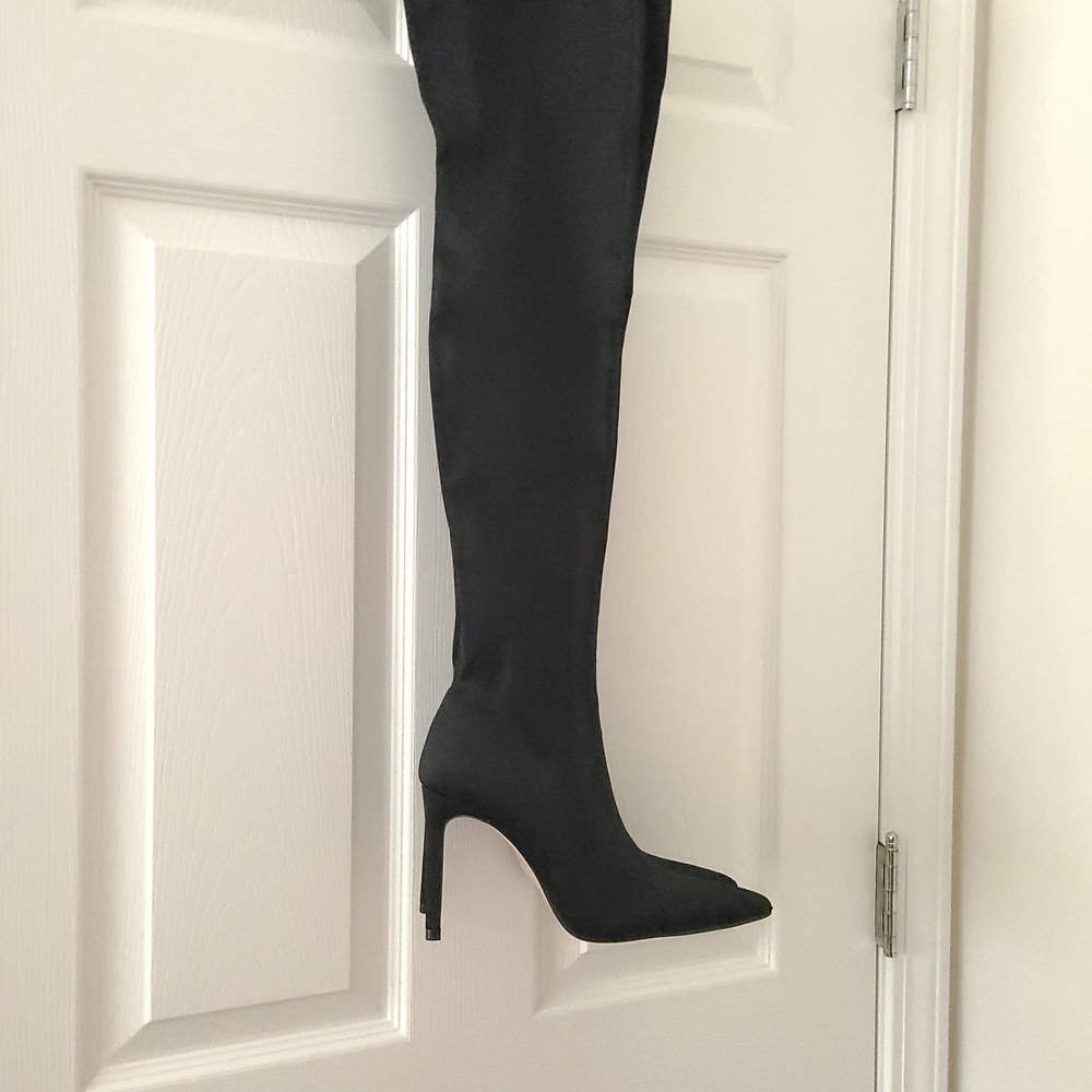 Zara Elegant Black Over-the-Knee Boots